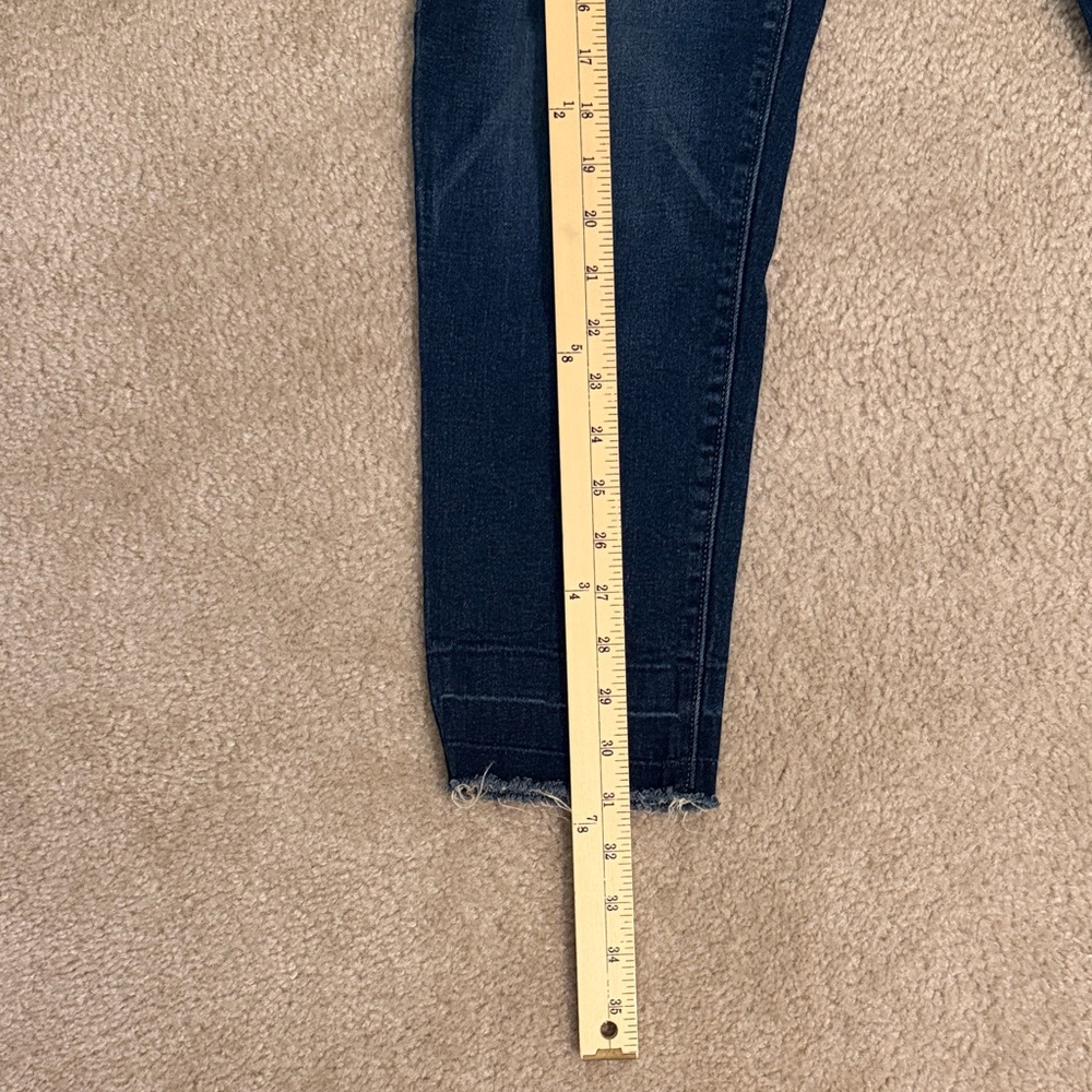 GAP Straight Crop Coupe 3/4 Ankle Jeans in Dark Blue Size US 4/27 - Picture 4 of 8